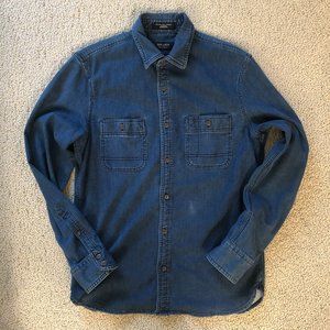 Nordstrom Slim Stretch Super Soft Denim Shirt